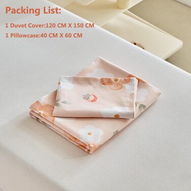 Дитяча постільна білизна для ліжечка, зелений квітковий принт, комплект для дівчинки, м'яка двостороння ковдра та наволочка, 120 x 150 см, зелений/квітковий