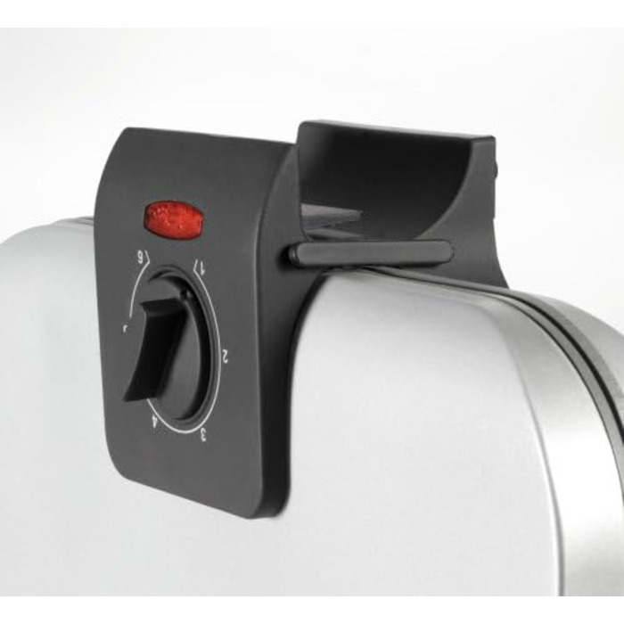 UNOLD 48241 Вафельниця серцеподібна, 1200 Вт, регулювання температури, антипригарне покриття, піддон для тіста, ізольовані ручки