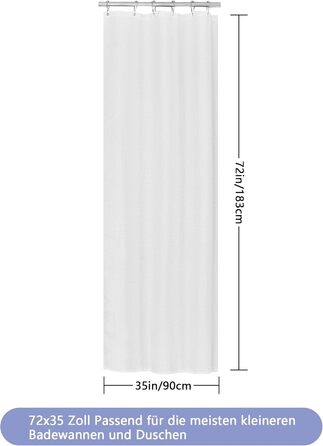 Шторка для душу Waffel з магнітами, текстиль, поліестер, 183x183 см (зелена)