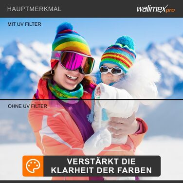 Фільтр UV Walimex Pro Slim MC 67mm - захист від ультрафіолету та забруднень, багатошарове покриття, металева рамка, чохол (46 мм)