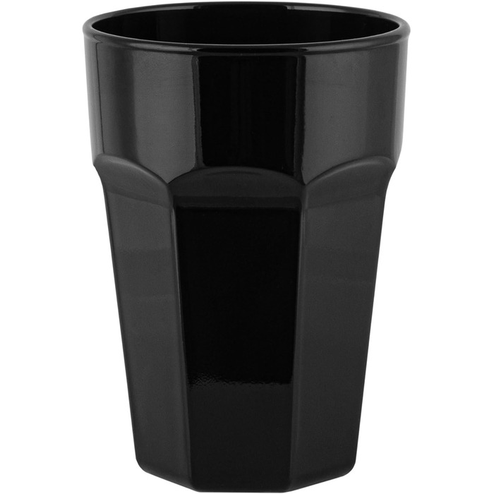 Set of 425 ml Cocktail Glasses, Set of 6 Long Drink Glasses, Colorful Glasses – Dishwasher-Safe Crystal Glasses Gigi Piano Black