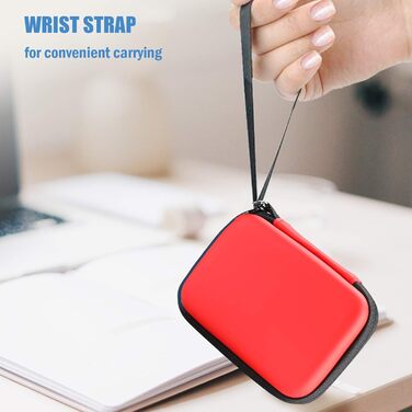 Чохол ProCase для SSD Samsung T7/T7 Touch (500GB/1TB/2TB) - ударостійкий, з силіконовою вставкою, червоний