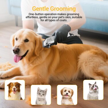 Машинка для стрижки собак - IPX7, водонепроникна, професійна для собак та котів з LCD-дисплеєм (сріга)