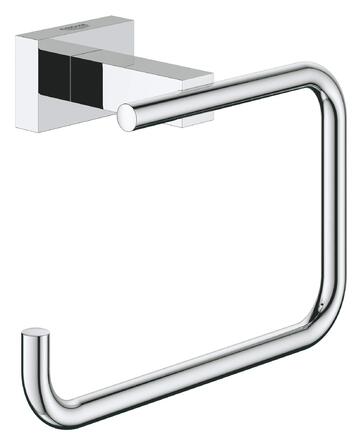 Тримач для туалетного паперу GROHE Essentials Cube металевий, приховане кріплення, квадратний, хром (40507001)