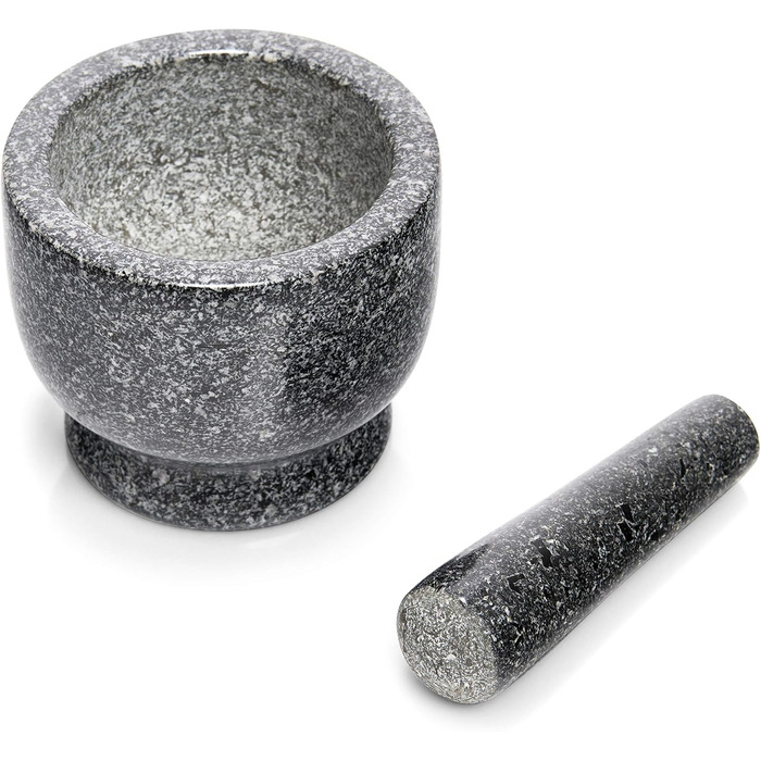Набір ступки та пестика Zeller 24500, граніт, антрацитовий колір, 12x12x10 см