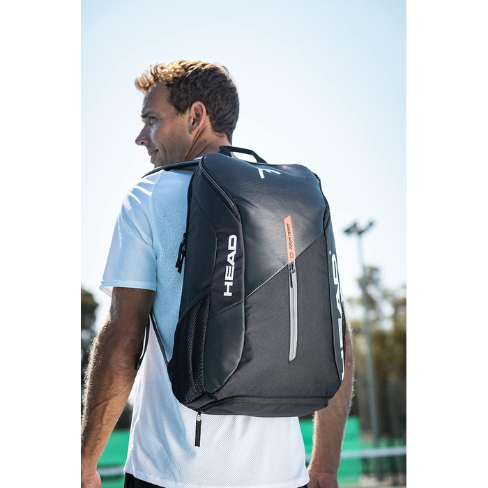 HEAD Tour Team Tennis Backpack - Black/Orange