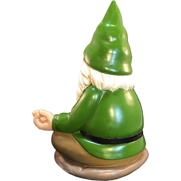 GlitZGlam Zen-Zwerg – Peace and Tranquility for Your Fairy Garden and Garden Gnomes 9 Inch Tall Miniature Figurine