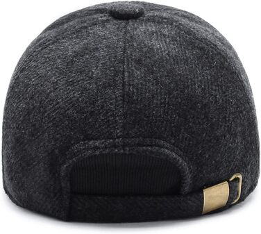 Кепка CLAPE з навушниками для чоловіків, повна кепка, спортивна шапка в стилі Old School, Dad Hat, тепла навушкова шапка для зими/осені/весни, універсальний розмір