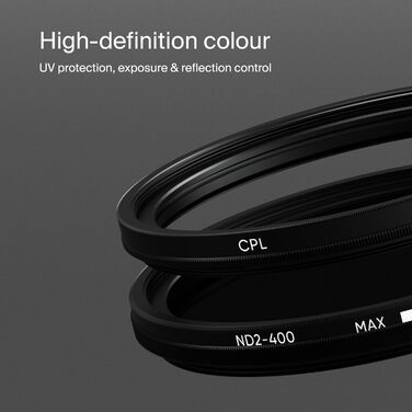 Набір фільтрів Urth 43mm: UV, CPL (поляризаційний), ND2-400