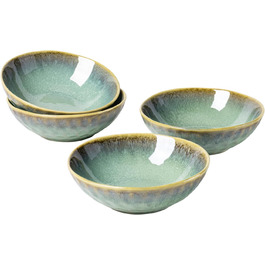 Set of 4 Bowls - 750ml, Ceramic Cereal Bowls/Soup Bowls/Ramen Bowls Set, Beige - Bowl Set for 4 People