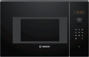 Вбудована мікрохвильова піч Bosch BFL523MW3 Serie 4, 38x50 см, 800 Вт, поворотний столик 27 см, лівий відкривання дверцят, AutoPilot, 7 автоматичних програм, LED-Touchdisplay