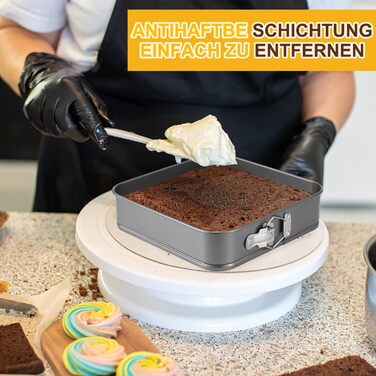 Набір для випічки Sadodo: форми для тортів та пирогів (кутові, круглі, серцеподібні), мішок кондитерський з насадками, антипригарне покриття