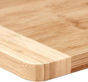 Maverton Bamboo Cutting Board with Engraving - Serving Board - Charcuterie Board solid wood - Size: 35x25 cm - Cutting board for men - for birthdays - for Christmas - chef's hat