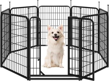 Вольєр для собак Yaheetech 8-секційний, 80 см, для квартири та саду, збірка без інструментів