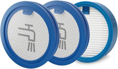 AEG Performance Kit Filter for Battery Vacuum Cleaners AP6 and AP82 Models / Filter system consisting of 2x pre-motor filters, 1x hygiene filter / washable / Blue-White / ESKW6 ESKW6 Performance Filter Set