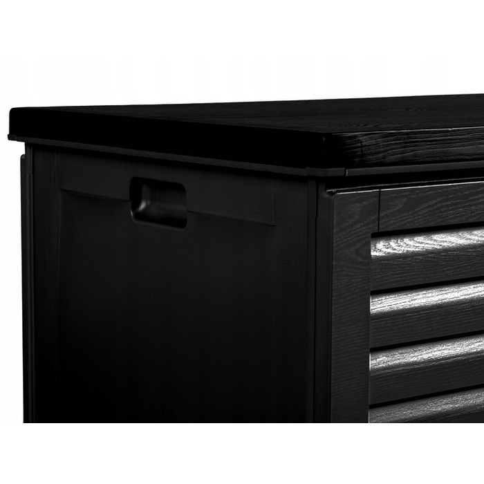 Садовий бокс із пластику, 270 л, чорний