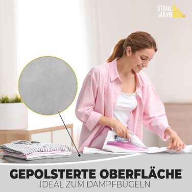 Прасувальна дошка STAHLMANN® 105x30 з неслизькими ніжками – міцна та стійка – Made in EU