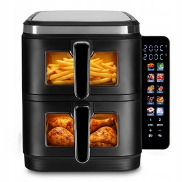Аерофритюрниця AirDweller Air Fryer з двома чашами, 11 л, 2800 Вт, чорна