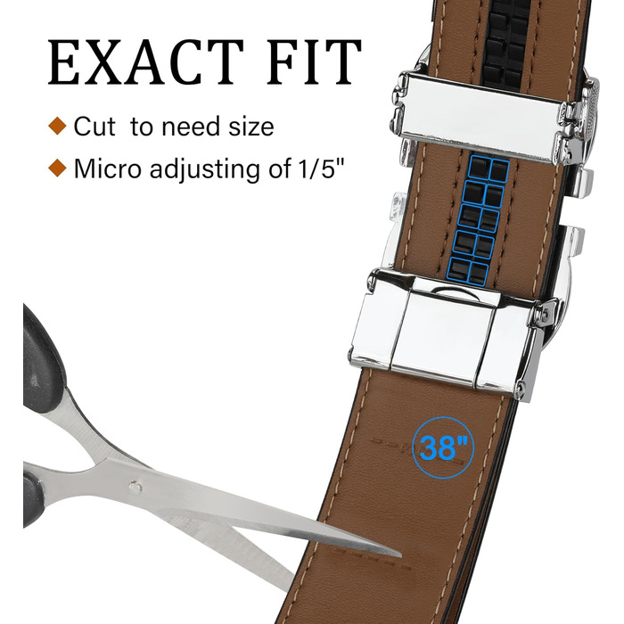 Чоловічий шкіряний ремінь ITIEZY з вінтажним принтом, автоматична застібка, 35 мм, регульований, розмір 32-38, колір пісочний