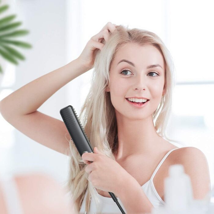 Lidasen 2-in-1 Electric Beard and Hair Straightener Brush - Premium Ionic Hair & Beard Straightening Kit