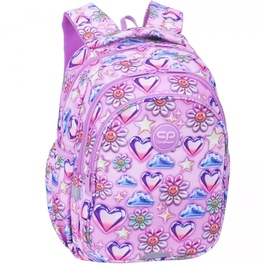 Багатовідсіковий шкільний рюкзак CoolPack, рожевий, багатоколірний