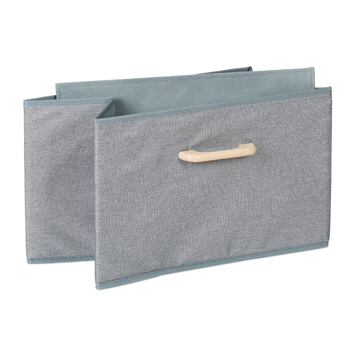 Relaxdays Bamboo Bathroom Shelf with 2 Laundry Baskets
