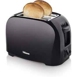 Тостер Tristar BR-1025: 6 рівнів підсмажування, підставка для тостів, знімний піддон для крихт, чорний