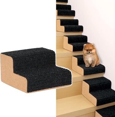 Сходинка для собак SMONTER: екологічна пандус для домашніх улюбленців, сірий, 1 шт.