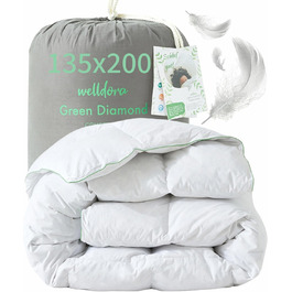 Ковдра Welldora Komfort 135x200, пухова, для алергіків, сертифікат Oeko-Tex, RDS, всесезонна