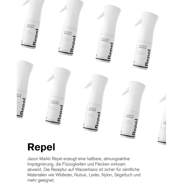 Jason Markk Cleaning Brush and 8oz/236ml Deep Cleaner Set - For cleaning and maintaining shoes and various materials