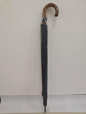 Stormproof Umbrella - XL Wooden Handle Rain Stick Umbrella for Men & Women - 12 Ribs, 118cm, Marine Blue