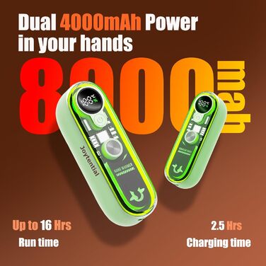 Електричний грілка для рук та кишень, 2-в-1, портативний, магнітний, 4 режими нагріву, USB, багаторазовий, для зими, активного відпочинку, кемпінгу, подарунок (зелений)