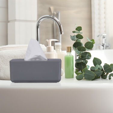Relaxdays Tissue Box with Bamboo Lid