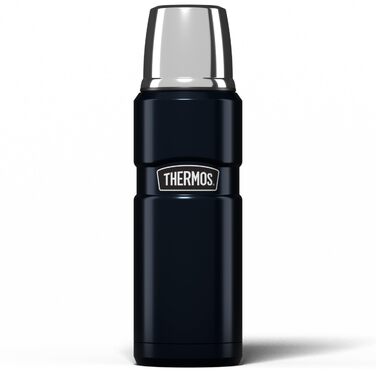 Термос-фляга King Isolierflasche, матово-чорний, 0.47 л, Midnight Blue