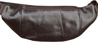 Чоловіча/Жіноча поясна сумка на талію, Slim Fanny Pack для активного відпочинку, подорожей, спорту, велоспорту, походів, їзди на конях, полювання, повсякденного носіння, колір кавовий