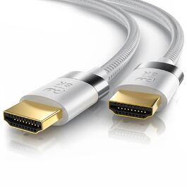 HDMI кабель 2.1 CSL 10м - 16K@30Hz, 8K@60Hz, 4K@120Hz - Ultra High Speed Ethernet 48Gbps - HDR 10+ eARC 3D VRR - для ігор, TV, PS5, Xbox