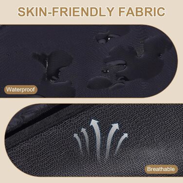 Автомобільний лежак для собак - переноска для собак, чорний, водонепроникний, з ременями, для малих та середніх собак