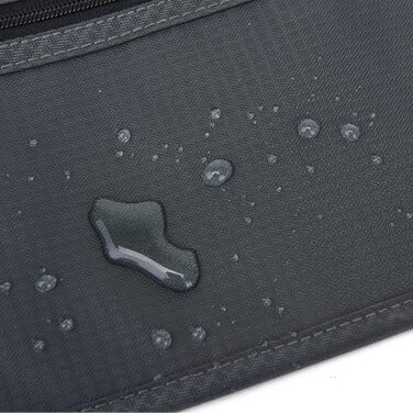 Грошовий пояс DAITET з RFID-захистом, прихована поясна сумка, темно-сірий, універсальний розмір, ширина ремінця 2.5 см