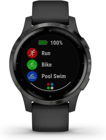 Розумний годинник Garmin vívoactive 4S (відновлений) – GPS-фітнес годинник з тренувальними планами, 20 спортивних програм, 7 днів роботи від акумулятора, для тонких зап'ясть