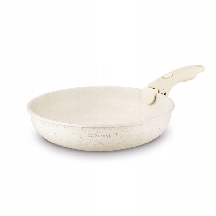 Набір сковорідок зі знімною ручкою Starke Pro Compacti Cream (20/24/28 см), 4 предмети