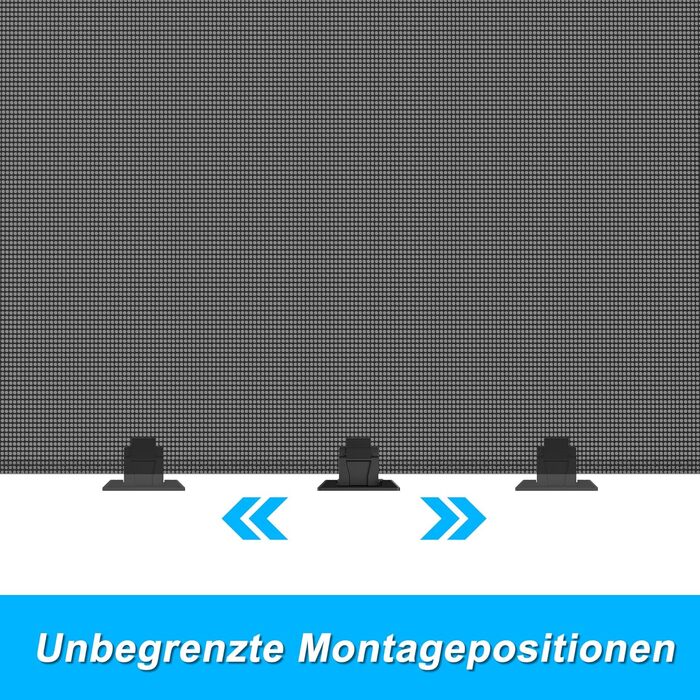 Захист для воріт/сходи NAIZY Rollo - сітка-рольо для дітей та тварин, 300 см, чорний