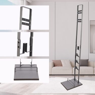 Стійка для пилососа Dyson V15, V11, V10, V8, V7, V6. Аксесуар для пилососа, металева підставка сірого кольору. Сумісна з DC30, DC31, DC34, DC35, DC58, DC59, DC62, DC74