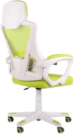 Офісне крісло, крісло для начальника, крісло для роботи з регулюванням, сітчасте дихаюче, колір лайм