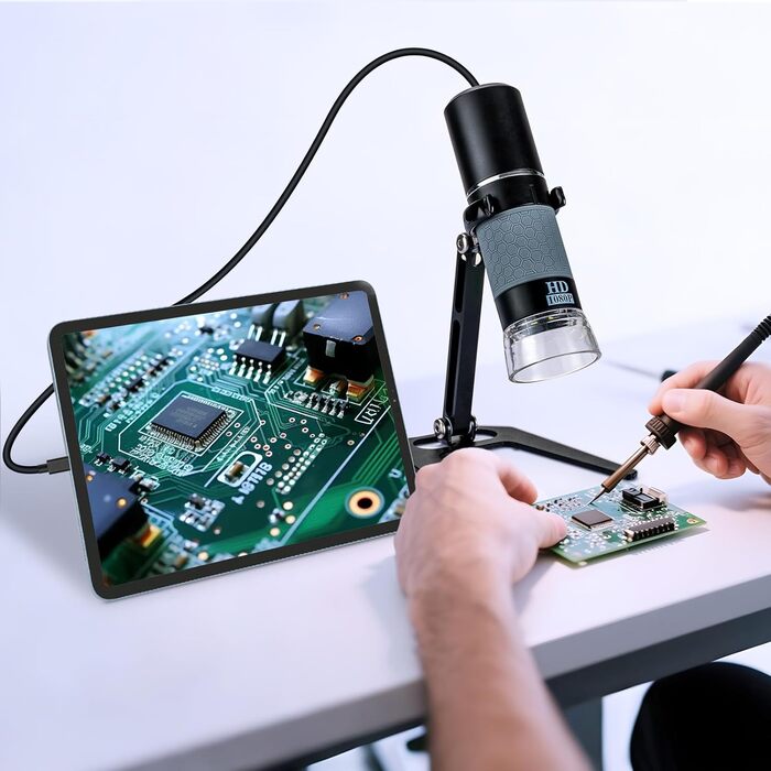 Цифрова мікроскоп-камера Ninyoon 1080P USB для iPhone, iPad, Android, PC, 50-1000x, з підсвічуванням, для монет, рослин, паяння, шкіри, скальпу