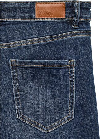 Джинси жіночі VERO MODA VMFLASH, середньої посадки, розкльошені, L/32L, темно-синій денім