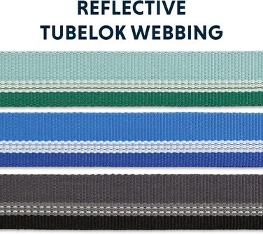 Нашийник для собак Ruffwear Web Reaction, регульований, з алюмінієвим кільцем V-подібної форми та бічною відкриваністю, зручний, світловідбиваючий, сірий (Basalt Grey), 11'-14'