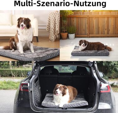 Ортопедичний лежак для собак, малий та середній розмір, трансформується (холодне/тепле), знімний та пральний, водовідштовхувальний, 75x50x7 см, M 75x50x7 (кольорове поєднання)