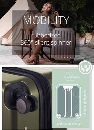 Чемодан Hauptstadtkoffer Alex TSA R2, 65 см, зелений (1 шт.)