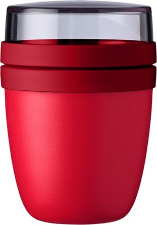 Контейнер Mepal для мюслі та йогурту Campus Red 300 мл - з поділом, для морозильника, мікрохвильової печі та миття в посудомийній машині