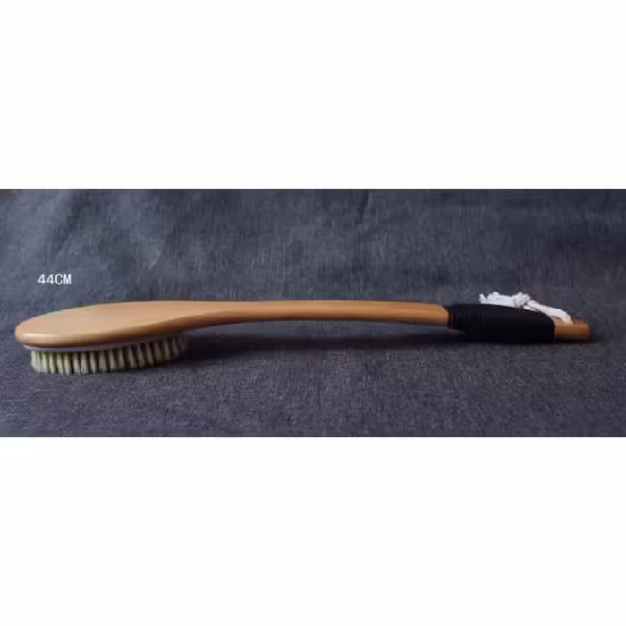 Lady Badebürsten with long handle, boar bristles, men's and women's bath body brushes, bath scrubbers, back brush, bath brushes for showering and bathing